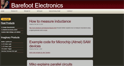 Desktop Screenshot of barefootelectronics.com