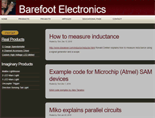 Tablet Screenshot of barefootelectronics.com